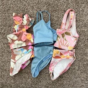Girls Size 8 Swimuits, abercrombie kids & billabong